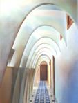 Corridor Casa Battlo, olie op doek, 60 x 80 cm